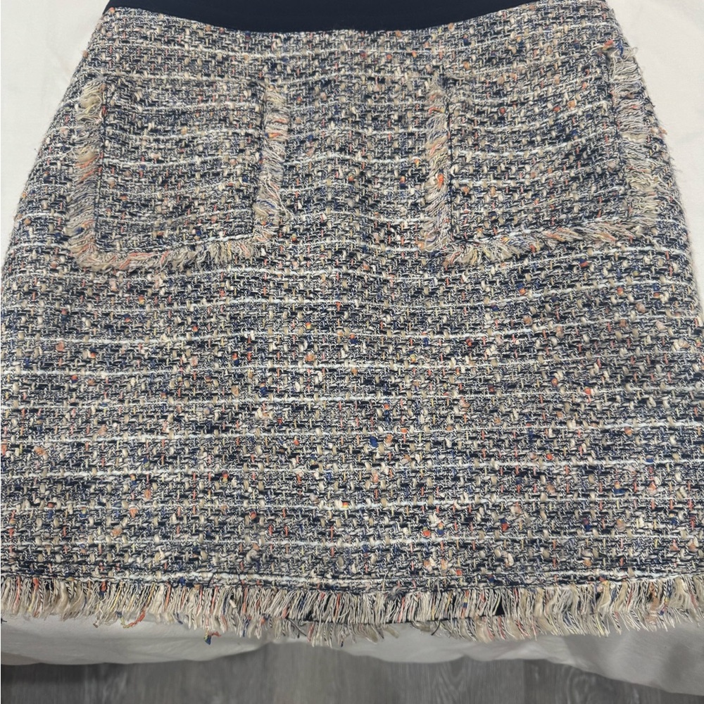 J. Crew Navy and cream  Mini Pencil Skirt for Work